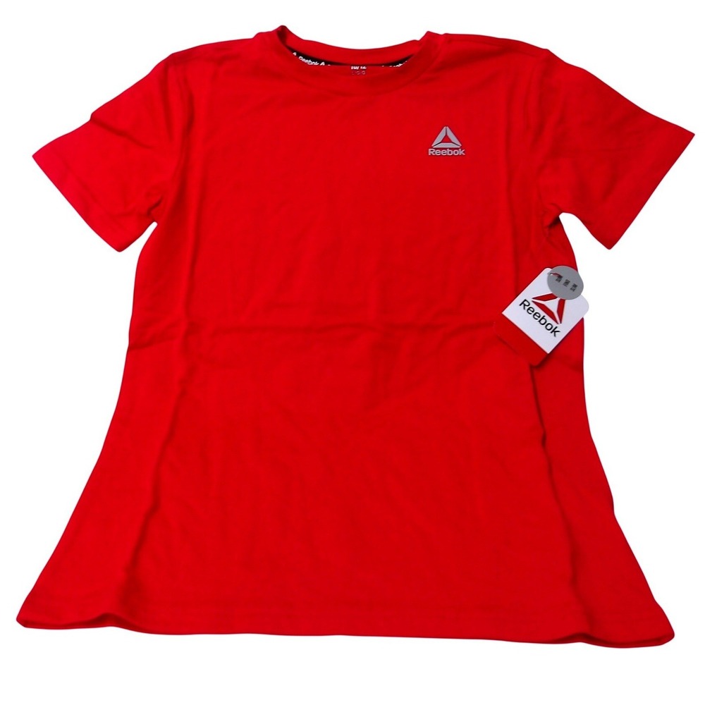 Reebok Kids‎ Red Short Sleeve T Shirt Activewear Athletic Top Sz L (10/12) #2699